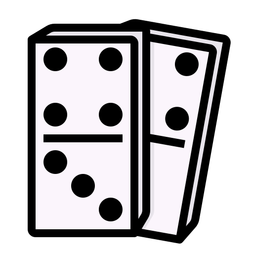 Dominoes dDara Lineal Color icon