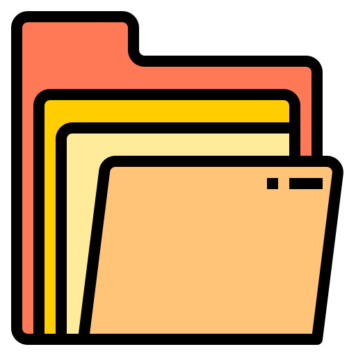 Folders - free icon