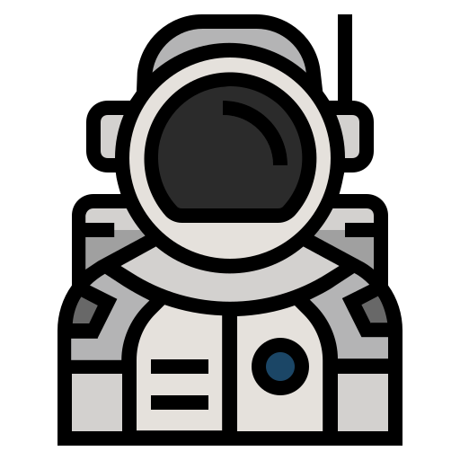 Astronaut Wichai.wi Lineal Color icon