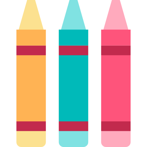 Crayon Kawaii Flat icon