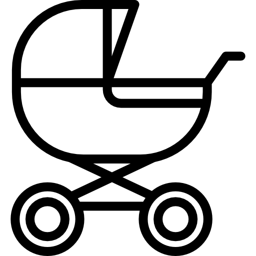 Baby stroller Free transport icons