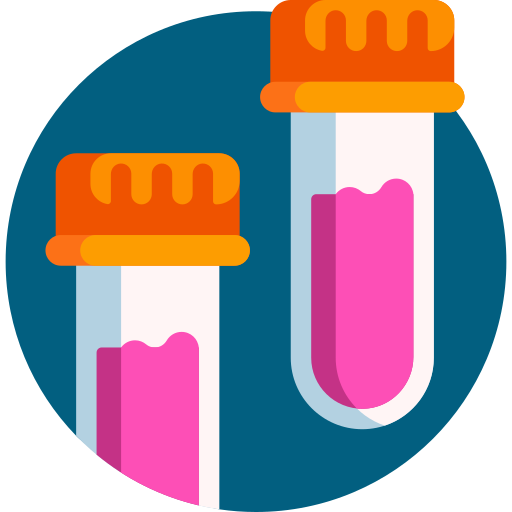 Test tubes Detailed Flat Circular Flat icon