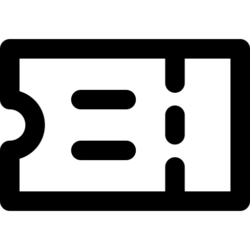 bilhete grátis ícone
