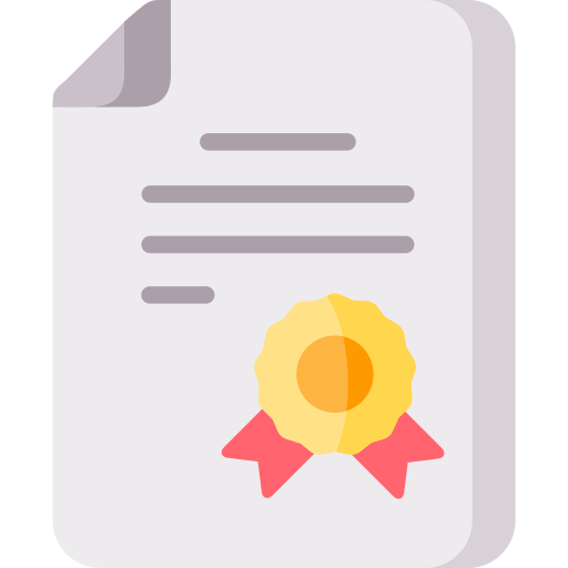 Certificación icono gratis