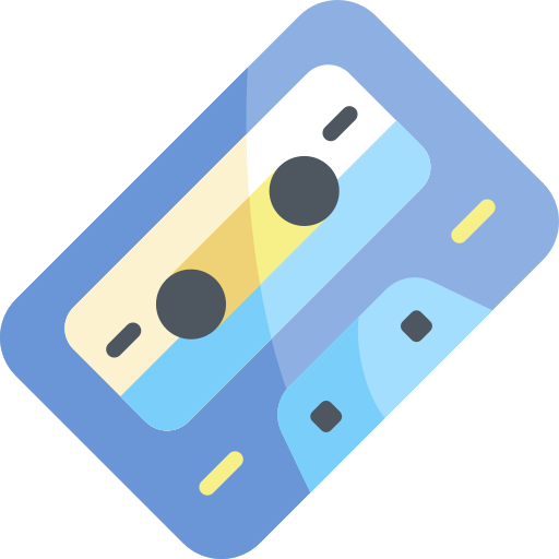 Cassette Kawaii Flat icon