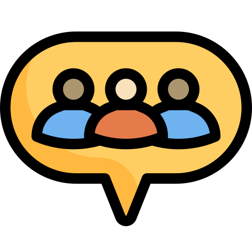 Grupo de chat icono gratis