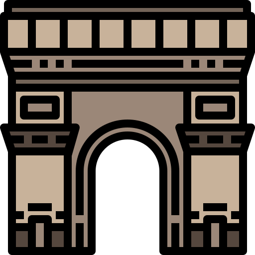 Arco del triunfo icono gratis