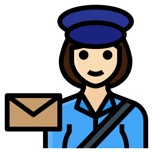 Postwoman Mavadee Lineal Color Icon