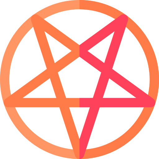 Pentagram Basic Rounded Flat icon