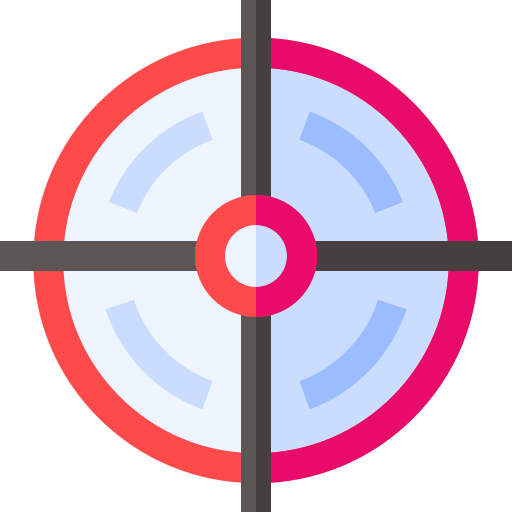 Target Basic Straight Flat Icon