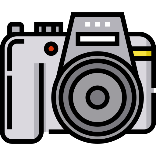 Dslr camera Detailed Straight Lineal color icon
