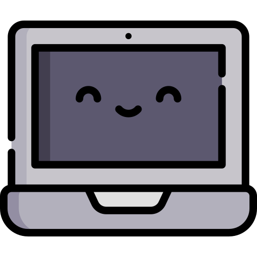 Laptop Kawaii Lineal color icon