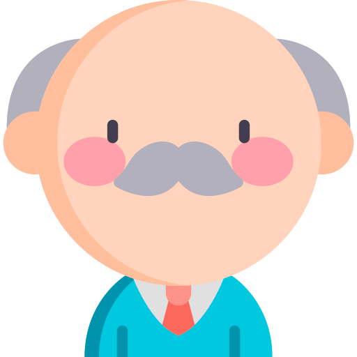 Professor Kawaii Flat icon