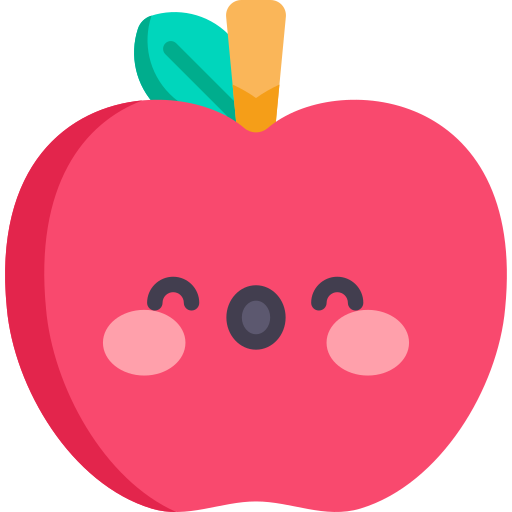 Apple Kawaii Flat icon