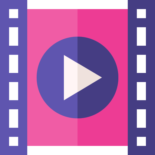 Reproductor de video icono gratis