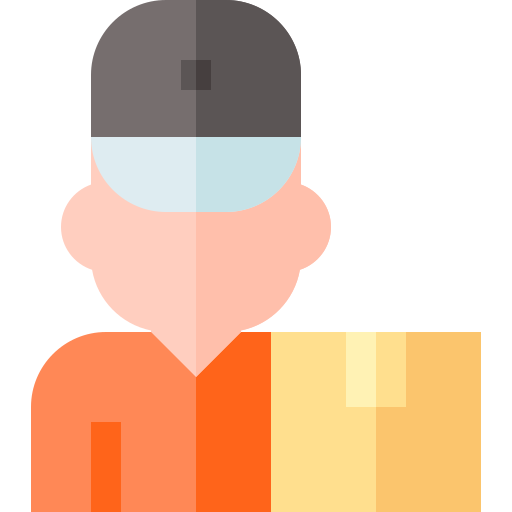 배달부 무료 아이콘