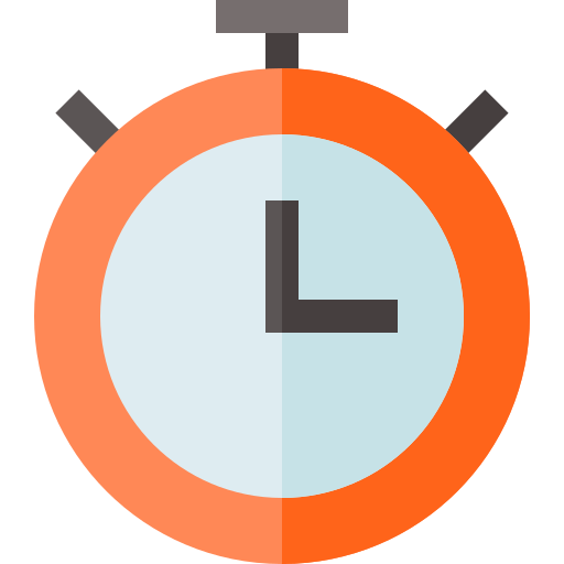 Stopwatch Basic Straight Flat icon