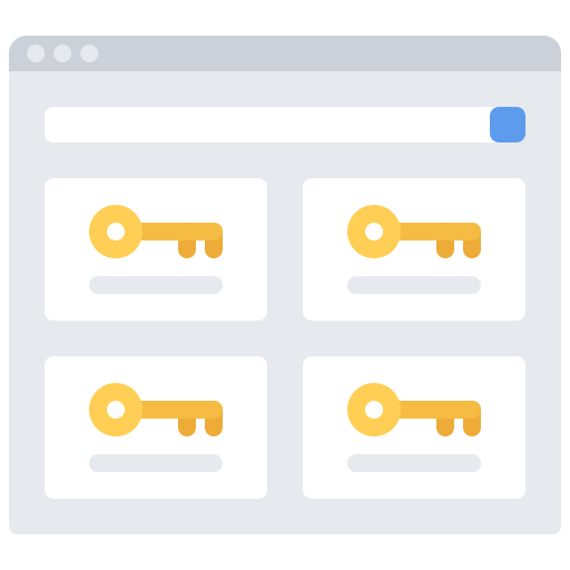 Administrador de contraseñas icono gratis
