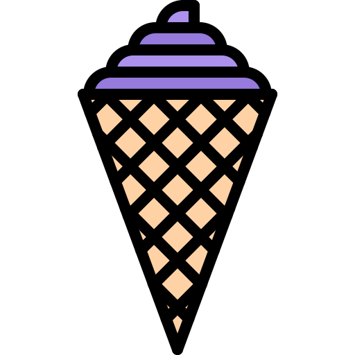 Cono de helado icono gratis