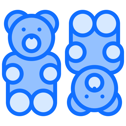 Gummy Bear free icons designed by Nikita Golubev.