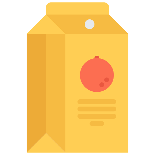 Juice box icon Coloring Flat