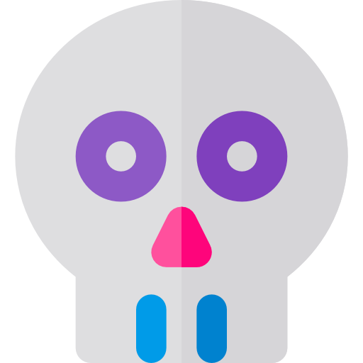 calavera mexicana icono gratis