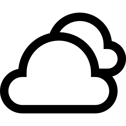 Cloudy Basic Straight Lineal icon