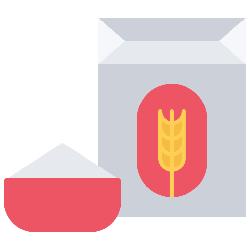 Flour Coloring Flat icon