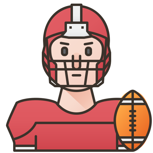 American football Amethys Design Lineal Color icon