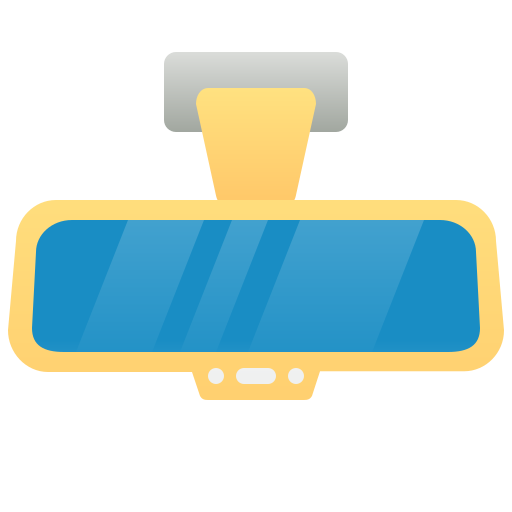 Espejo retrovisor icono gratis