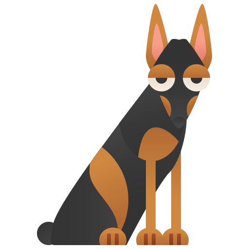 Doberman icono gratis