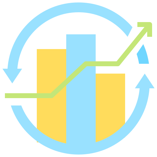 Gráfico de barras icono gratis