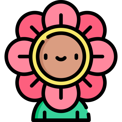 Flower Kawaii Lineal color icon