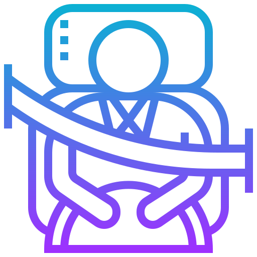 Cinturón de seguridad icono gratis