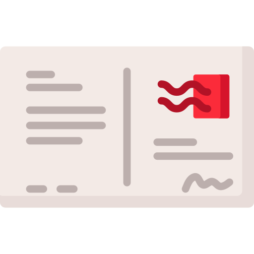 Tarjeta postal icono gratis