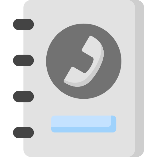 Guía telefónica icono gratis