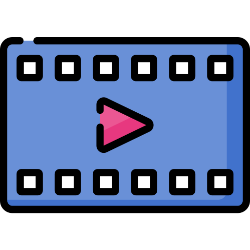 Reproductor de video icono gratis