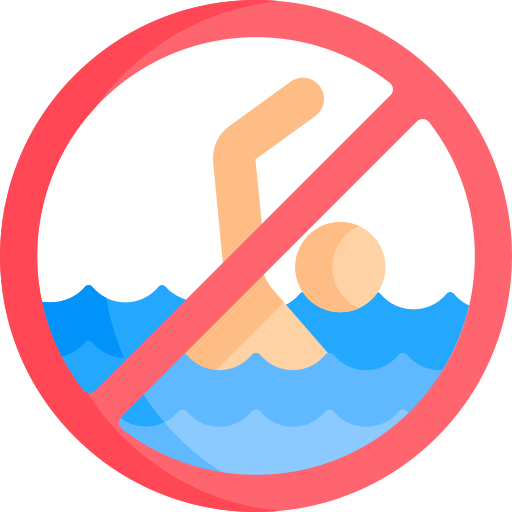 No swimming Special Flat icon