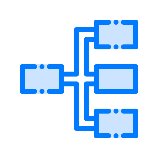 Diagrama de flujo icono gratis