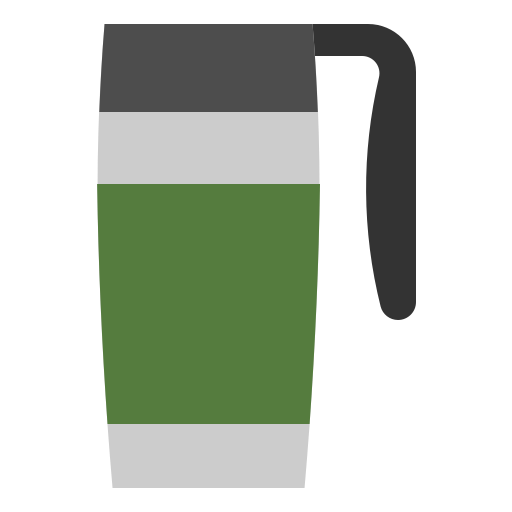 travel coffee mug vector