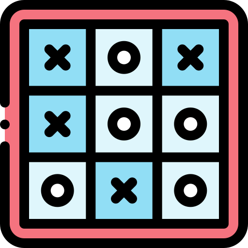 Tic tac toe Detailed Rounded Lineal color icon