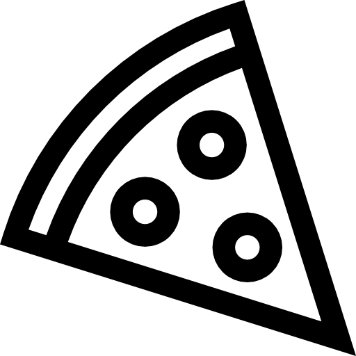 Pizza Basic Straight Lineal icon