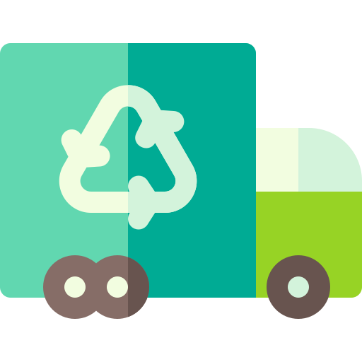 Recycling truck - free icon