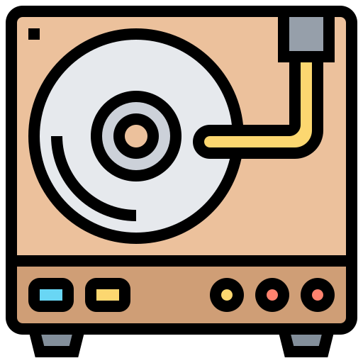 reproductor lp icono gratis