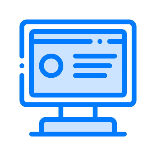 Pantalla icono gratis