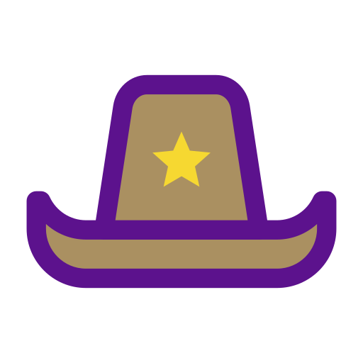 Sombrero de vaquero icono gratis