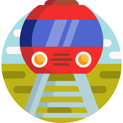 Train Detailed Flat Circular Flat icon