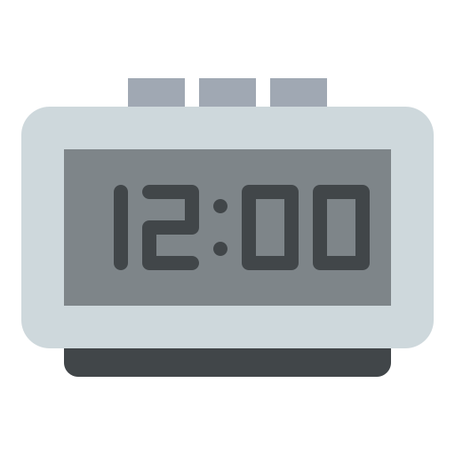 Alarm clock Iconixar Flat icon