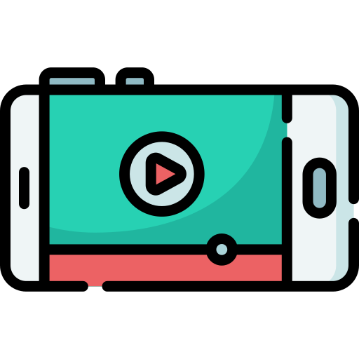 Reproductor de video icono gratis