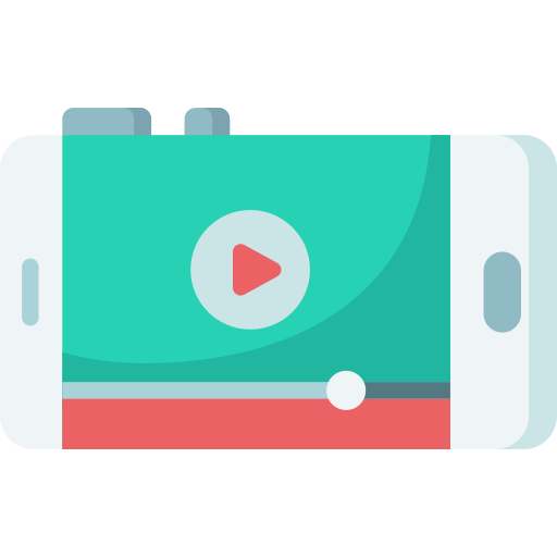 Reproductor de video icono gratis